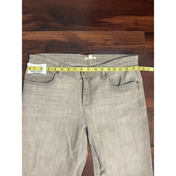 Eileen Fisher Women's Jeans Gray Taupe, Organic Cotton/ Spandex Straight Leg Sz8 - Picture 10 of 10